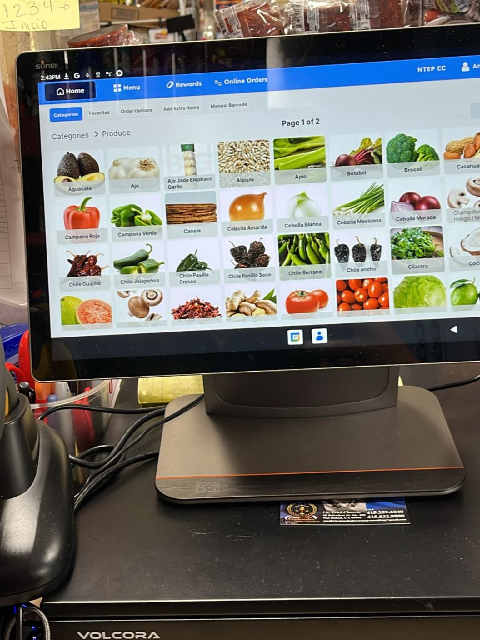 POS system Client Mi pueblito market